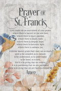 Prayer of St. Francis Wood Standing/Wall Plaque 6"x9" - Unique Catholic Gifts