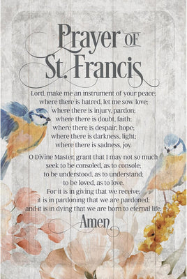 Prayer of St. Francis Wood Standing/Wall Plaque 6