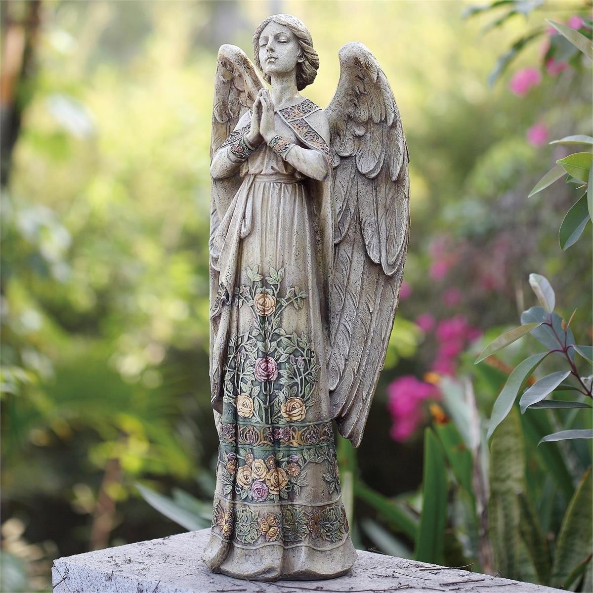 Praying Angel Outdoor Garden Statue 24"