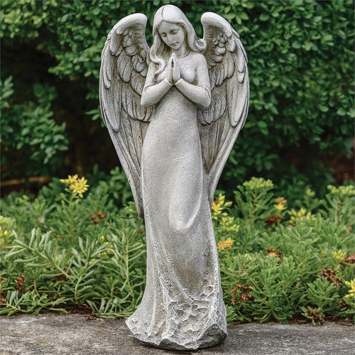 Praying Angel Outdoor Garden Statue 14 1/2"
