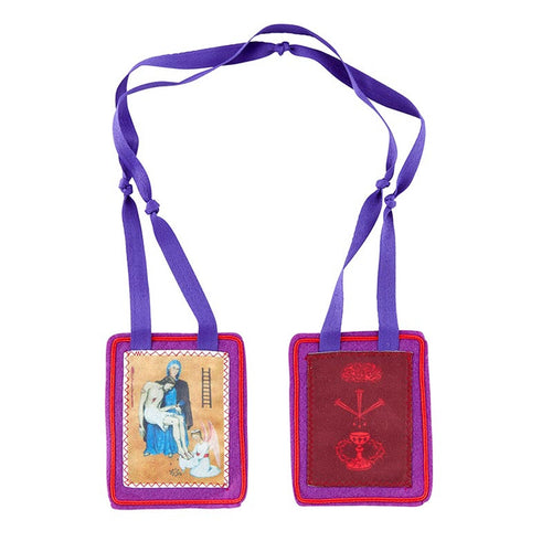 Purple Scapular 3 1/2 x 4" - Unique Catholic Gifts