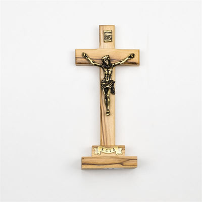 R.C.I.A Olive Wood Standing Crucifix 5