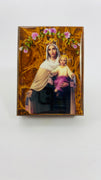 Rosary Box Lady of Carmel - 4 in. - Unique Catholic Gifts