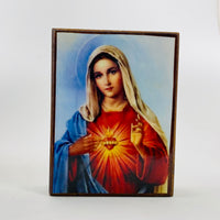 Rosary Box Heart of Mary   - 4 in. - Unique Catholic Gifts