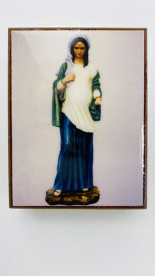 Rosary Box Lady of Hope  - 4 in. - Unique Catholic Gifts