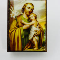 Rosary Box St. Joseph  - 4 in. - Unique Catholic Gifts