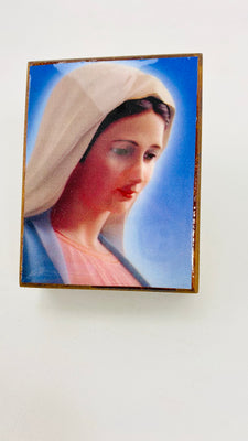 Rosary Box Lady of Medjugorje - 4 in. - Unique Catholic Gifts