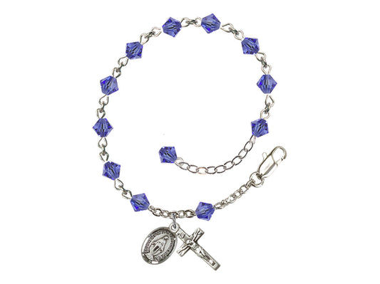 Miraculous RB9550 5mm Rosary Bracelet Sapphire