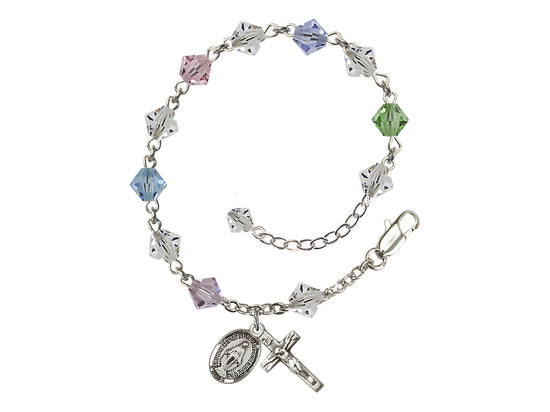 Miraculous RB9587 6mm Rosary Bracelet Multi-Color