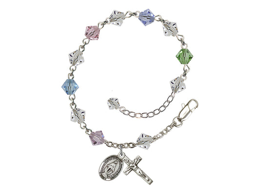 Miraculous RB9587 6mm Rosary Bracelet Multi-Color