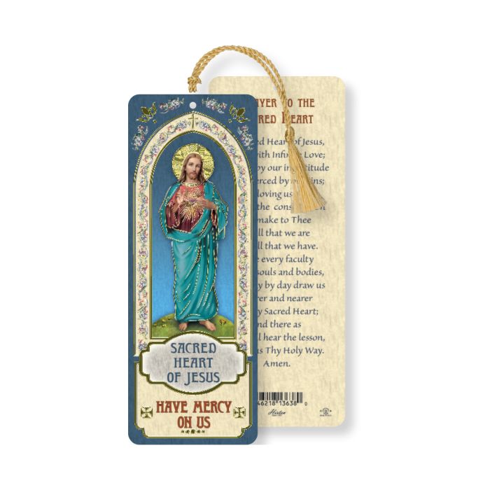 Sacred Heart of Jesus Laminated Bookmark 6 1/2"