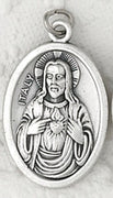 Sacred Heart/ Immaculate Heart  Oxi Medal 1" - Unique Catholic Gifts