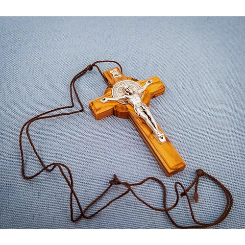 Saint Benedict Crucifix Necklace 3"
