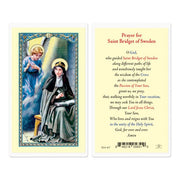 Saint Bridget of Sweden Praying Card - Unique Catholic Gifts