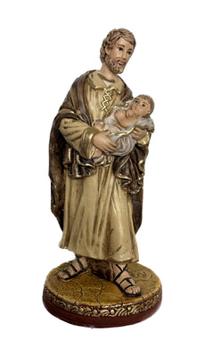 Saint Joseph Holding Jesus Statue  7