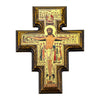 Italian 2-D San Damiano Wooden Cross 6" - Unique Catholic Gifts