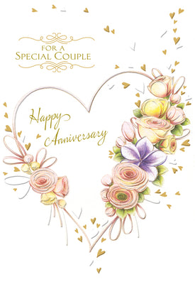 For a Special Couple Wedding Anniversary Greeting Card - Unique Catholic Gifts