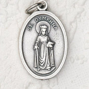 Saint Dymphna Oxi Medal 1" - Unique Catholic Gifts