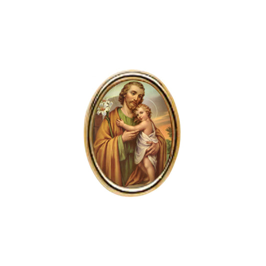 St. Joseph Photo Lapel Pin 3/4"