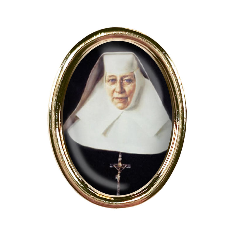 St. Katherine Drexel Photo Lapel Oval Pin 3/4"