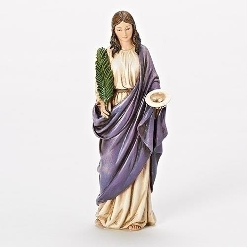 St. Lucy Figurine Statue  6"