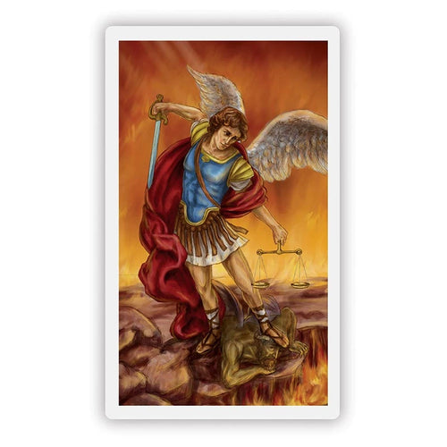 St. Michael Wallet Size Laminated Holy Card