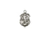 Sterling Silver St. Michael the Archangel Police Badge Medal 5/8" with 18" chain - Unique Catholic Gifts