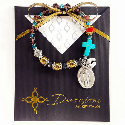 St. Peregrine Devotional Bracelet ( Patron Saint of Cancer ) - Unique Catholic Gifts