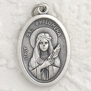 St. Philomena Oxi Medal 1" - Unique Catholic Gifts