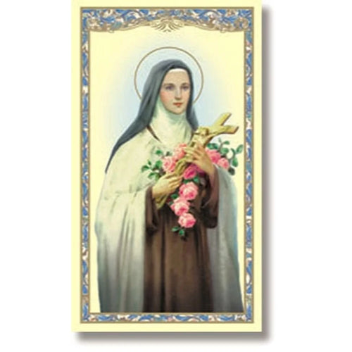 St. Therese Paper Holy Card (not laminated)