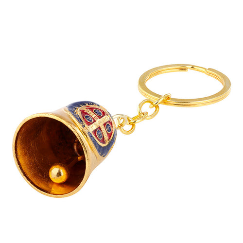 St. Benedict Gold Bell Keychain