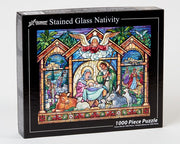 Stained Glass Nativity Jigsaw Puzzle 1000 Piece - Unique Catholic Gifts