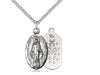 Sterling Silver Miraculous Pendant  (7/8") - Unique Catholic Gifts