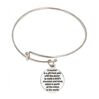 Teacher Bangle Bracelet - Unique Catholic Gifts
