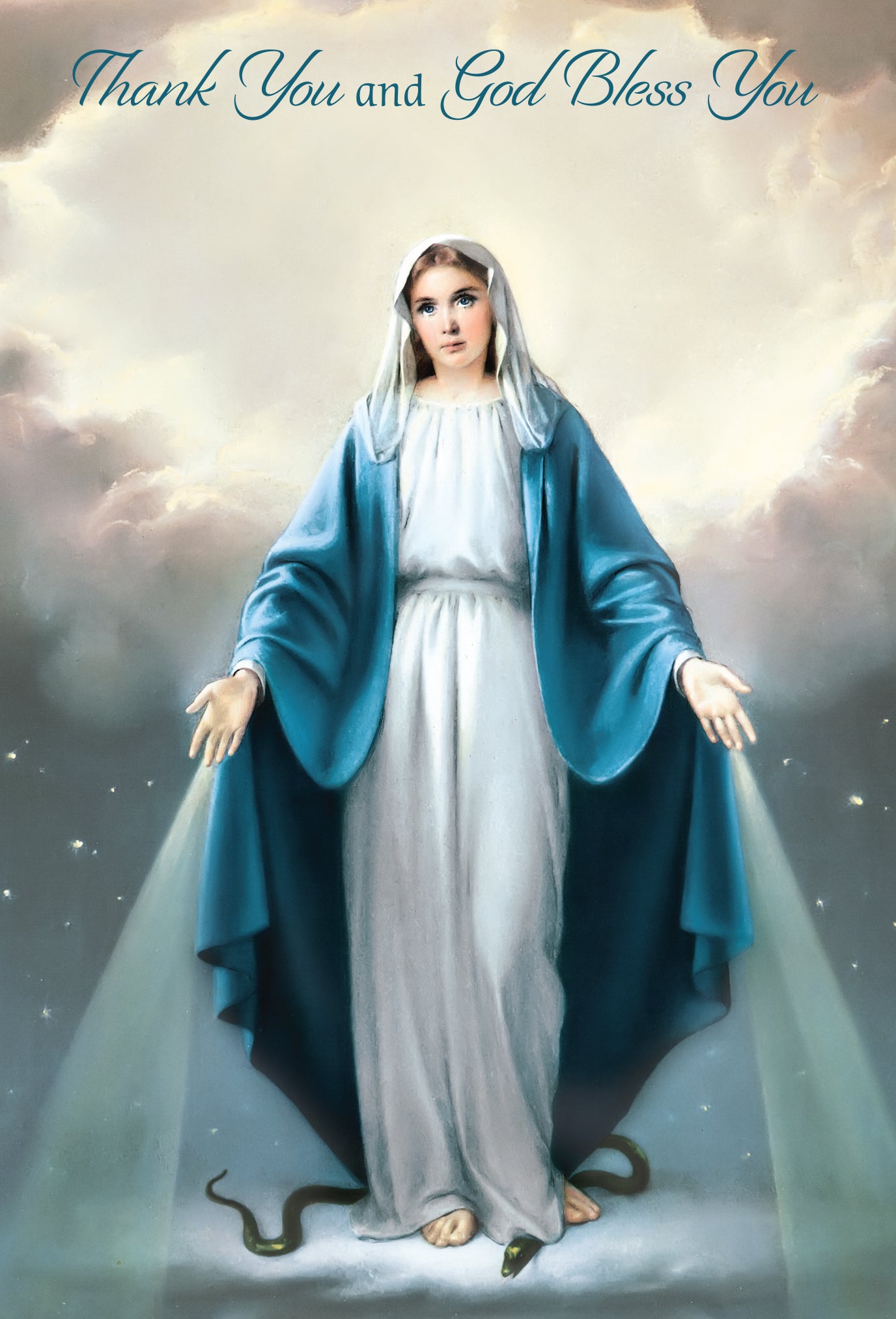 Thank You, and God Bless You Greeting Card – JMJs Catholic Store, Inc