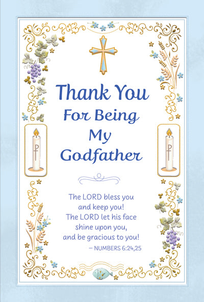 Thank You for Being my Godfather Greeting Card
