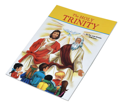 Children’s book The Holy Trinity by Rev Jude Winkler with colorful illustrations teaching the mystery of the Trinity