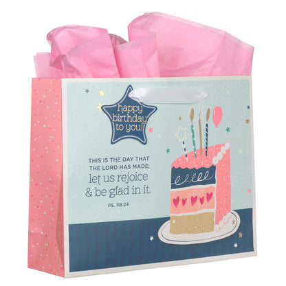 This is the Day the Lord has Made Birthday Gift Bag with Tissue - Unique Catholic Gifts