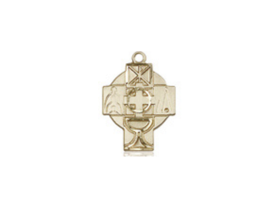 14kt Gold Filled RCIA Pendant on a 18 inch Gold Filled Light Curb Chain