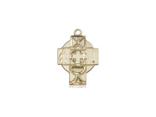 14kt Gold Filled RCIA Pendant on a 18 inch Gold Filled Light Curb Chain