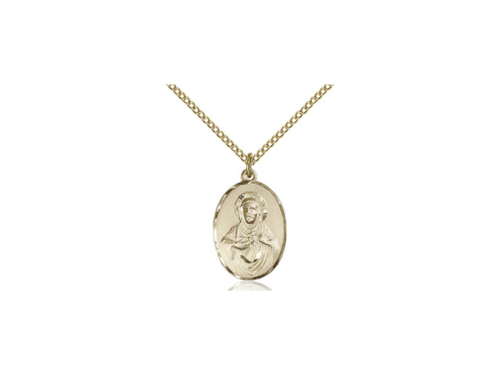 14kt Gold Filled Scapular Pendant Necklace