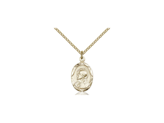 14kt Gold Filled Scapular Pendant Necklace