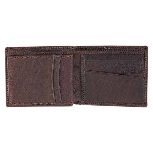 Crown of Thorns Espresso Brown Genuine Leather Wallet