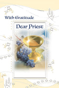With Gratitude Dear Priest Greeting Card - Unique Catholic Gifts