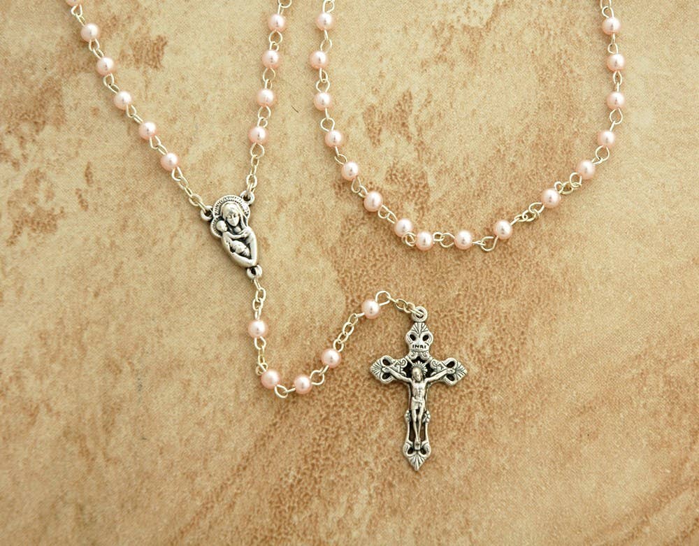 Pink Pearl Rosary