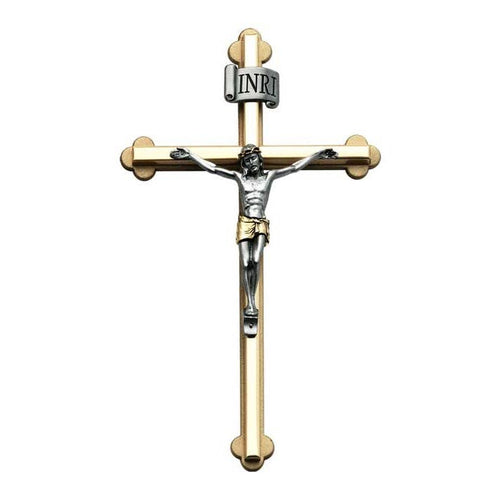 Wall Crucifix 2-Tone 8”