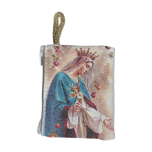 Mystic Rose Rosary Pouch 3″ x 4″