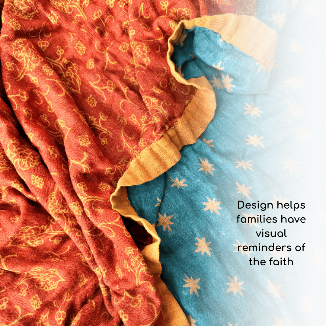 Our Lady of Guadalupe Luxury Double Sided Muslin Catholic Blanket