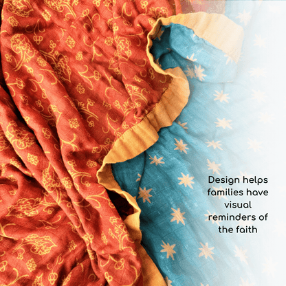 Our Lady of Guadalupe Luxury Double Sided Muslin Catholic Blanket