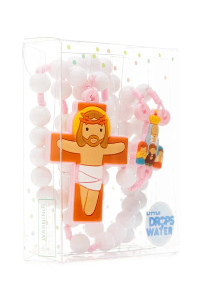 Our Lady Fatima Catholic Rosary Girls | Pink Prayer Beads | Little Drops of Water
